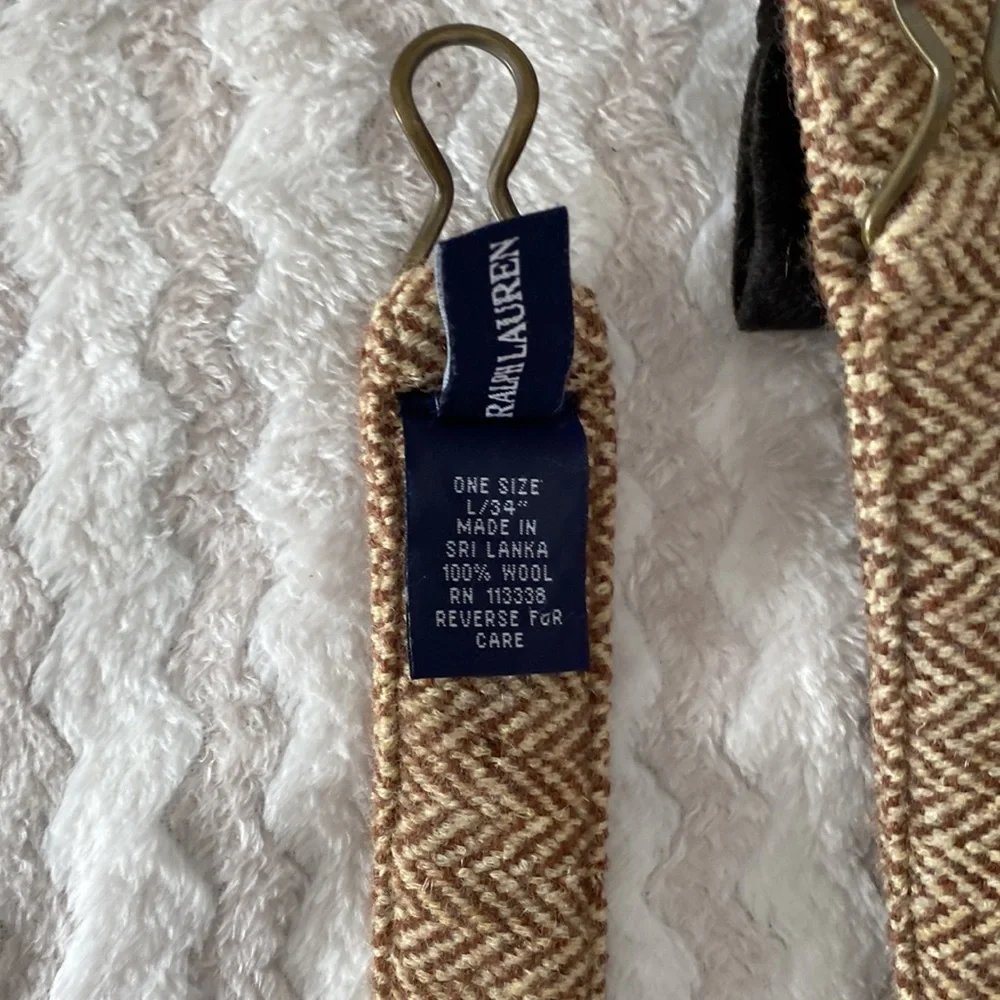 Ralph Lauren Wool Belt with Velvet Bow